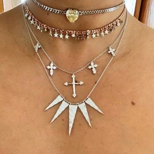 14k pleated Choker bundle